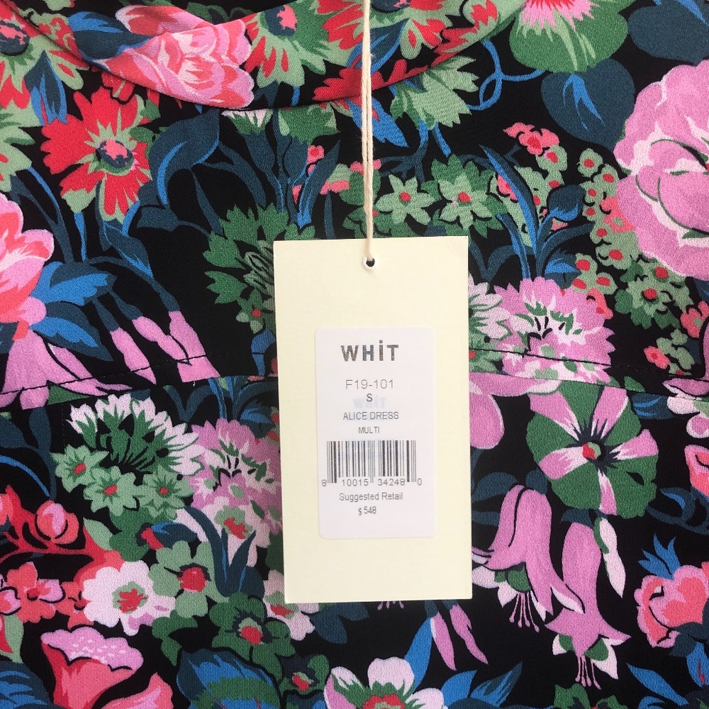 Anthropologie Tamara Floral Mock Neck Dress Size S - Picture 4 of 5